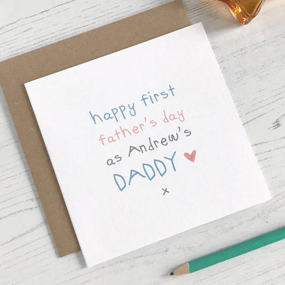 1st Father's Day Card From Baby