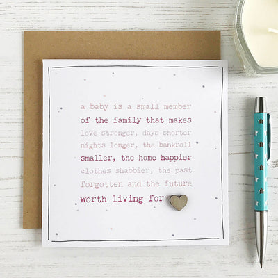 A Baby Is... New Baby Card