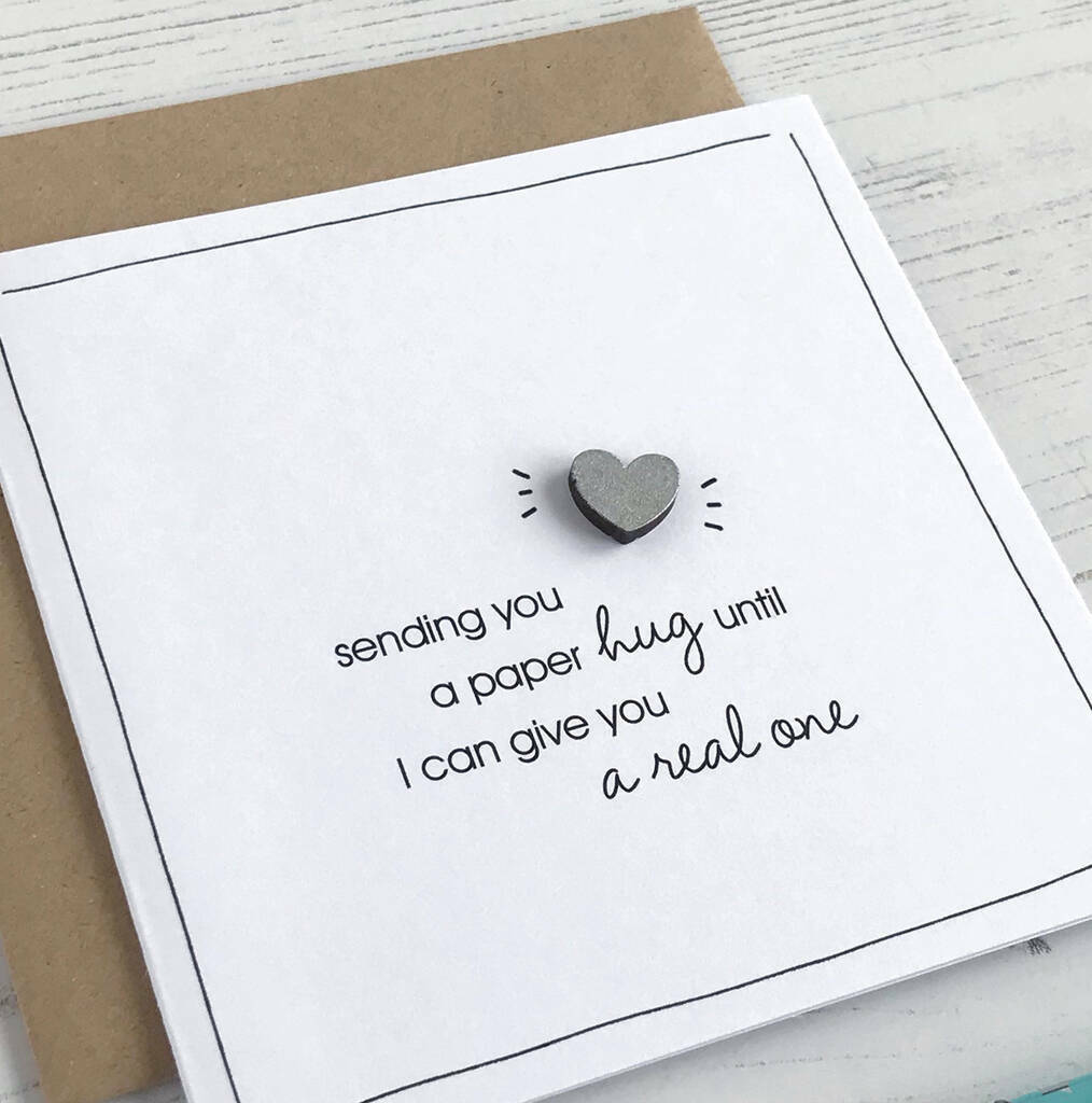 Sending A Paper Hug, Petit Heart Card