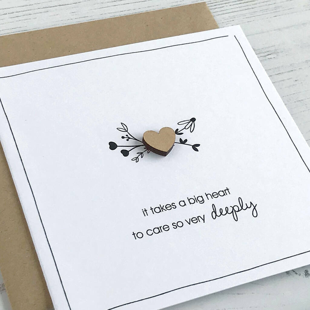 Big Heart To Care So Deeply, Petit Heart Card