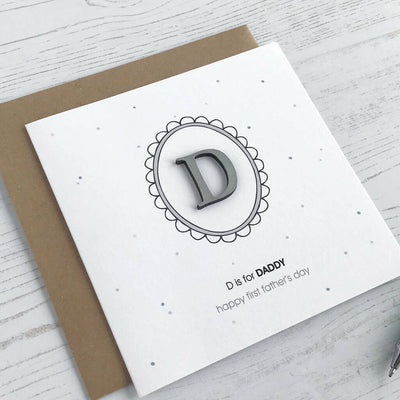 D Is For Daddy, First Father's Day Card