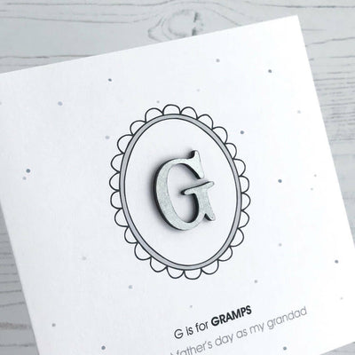 G Is For Grandad, First (Grand)Father's Day Card