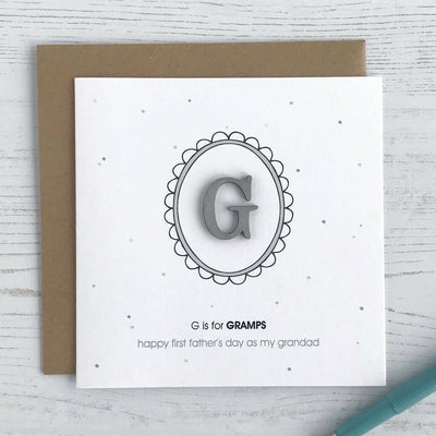 G Is For Grandad, First (Grand)Father's Day Card