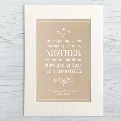 Grandmother Personalised Print