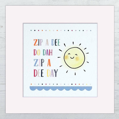ZipADeeDoDah Cheerful Sun Print