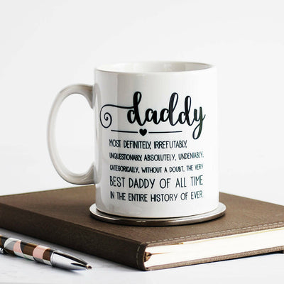 Irrefutably Best Dad Ever, Personalised Mug
