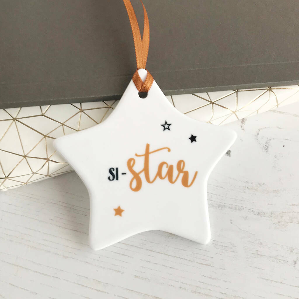 Si-star Ceramic Sister Star Ornament