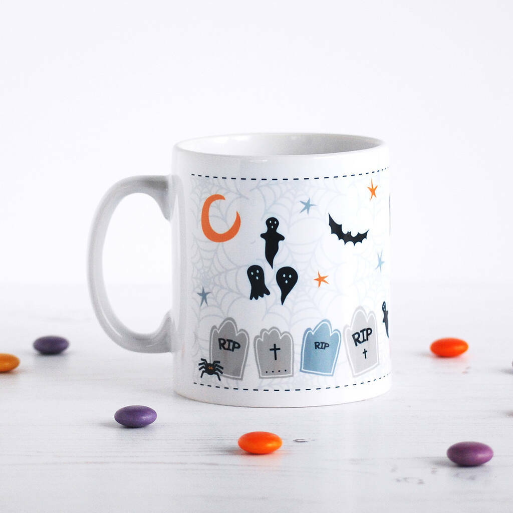 Halloween Ghosts, Personalised Mug