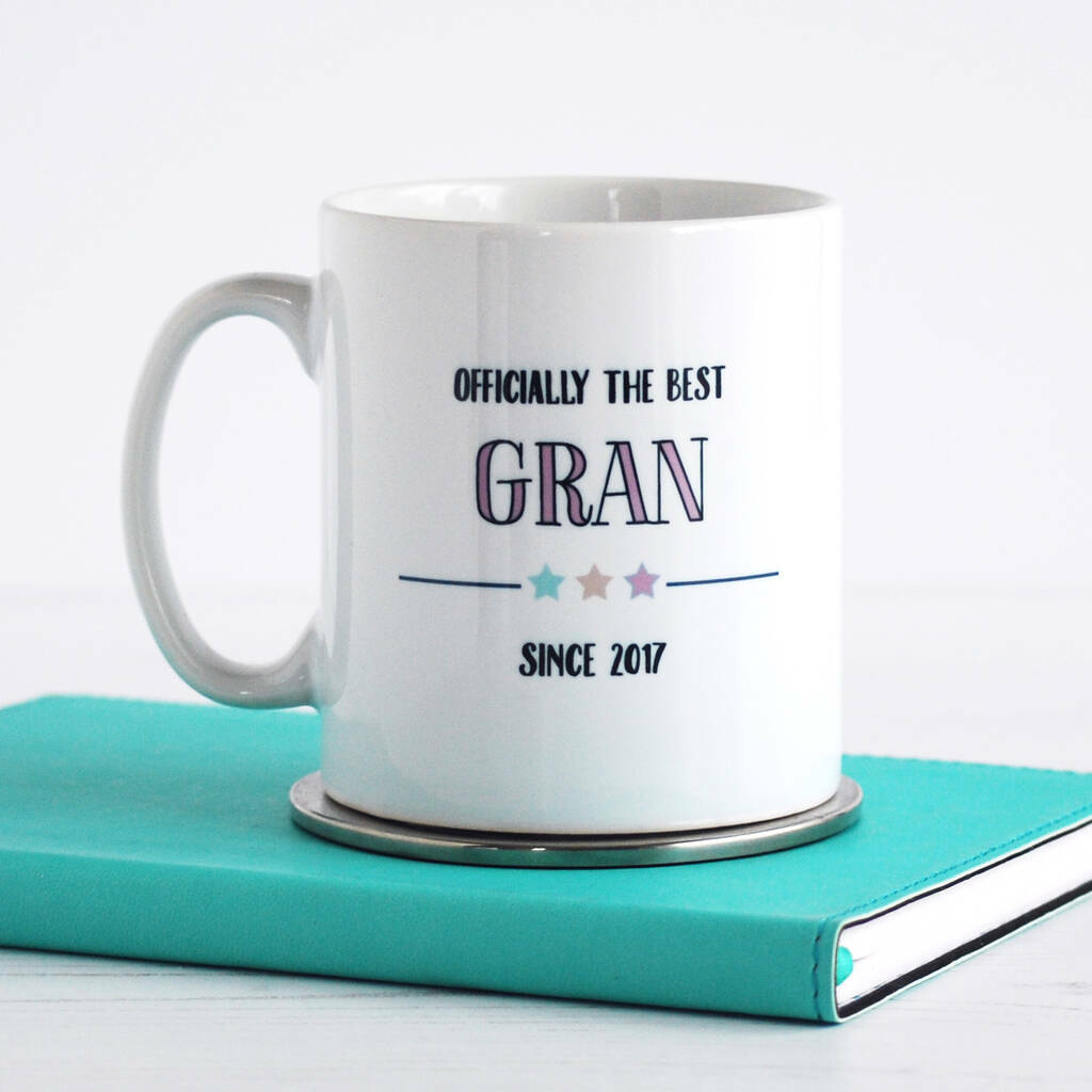 Officially The Best Grandma, Personalised Mug