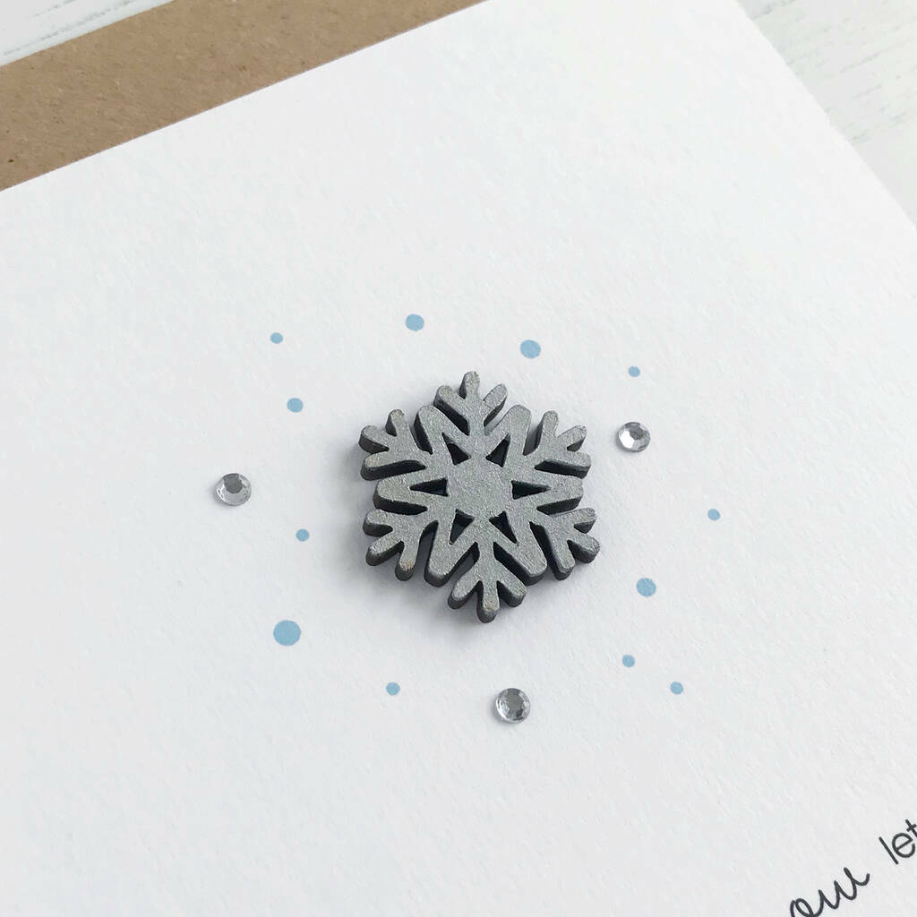 Snowflake & Sparkles Christmas Card