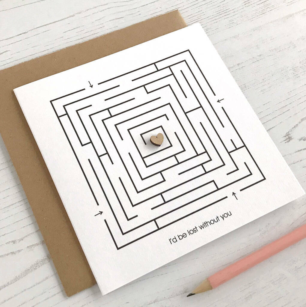 Labyrinth Maze Card