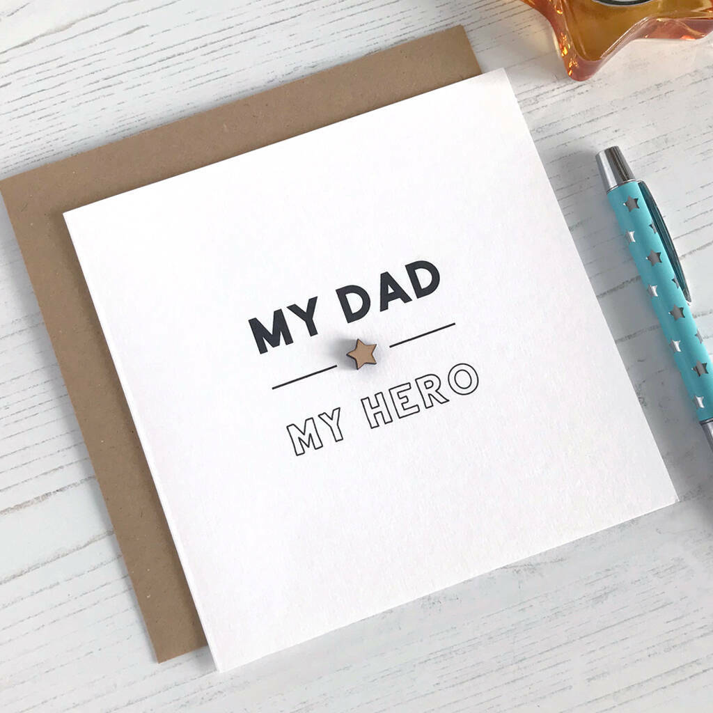 My Dad My Hero, Star Father's Day Card