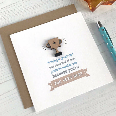 Number One Dad, Trophy Father's Day Card