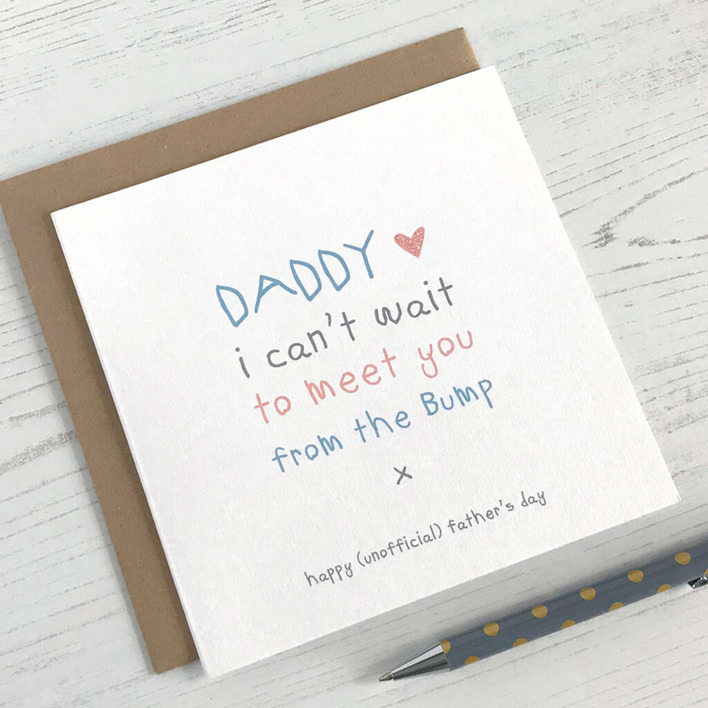 To Daddy From Bump - Meet You Card