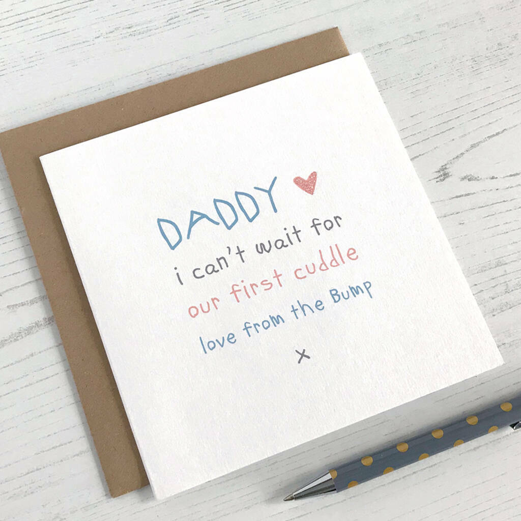 To Daddy From Bump - Cuddle Card