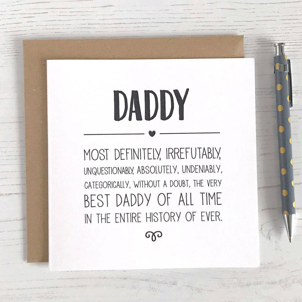 Irrefutably Best Dad Card