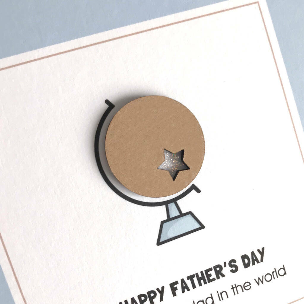 Best Dad / Father Figure In The World, Globe Card