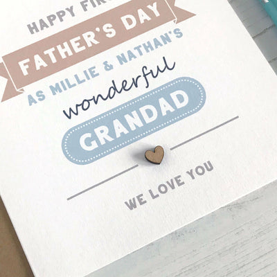 Grandad Father's Day Typographical Card