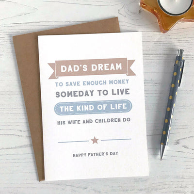 Father's Day Card, Dad's Dream