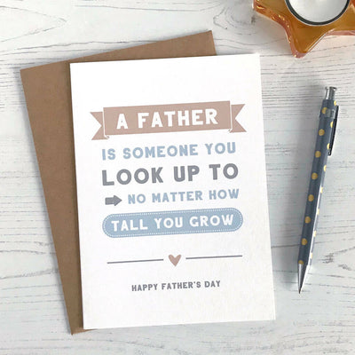 Father's Day Card, Look Up To