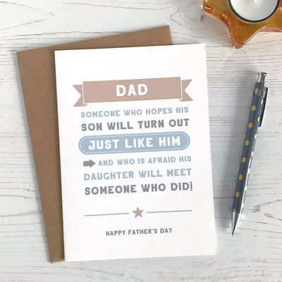 Father's Day Card; Dad Hopes