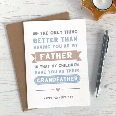 The Only Thing Better, Grandfather Card