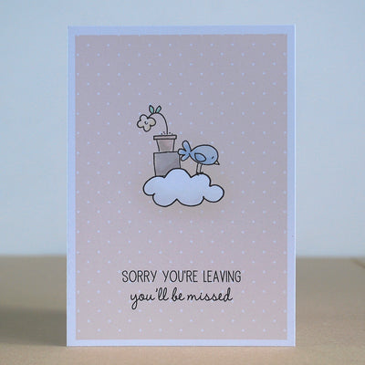 Sorry You're Leaving, Greetings Card