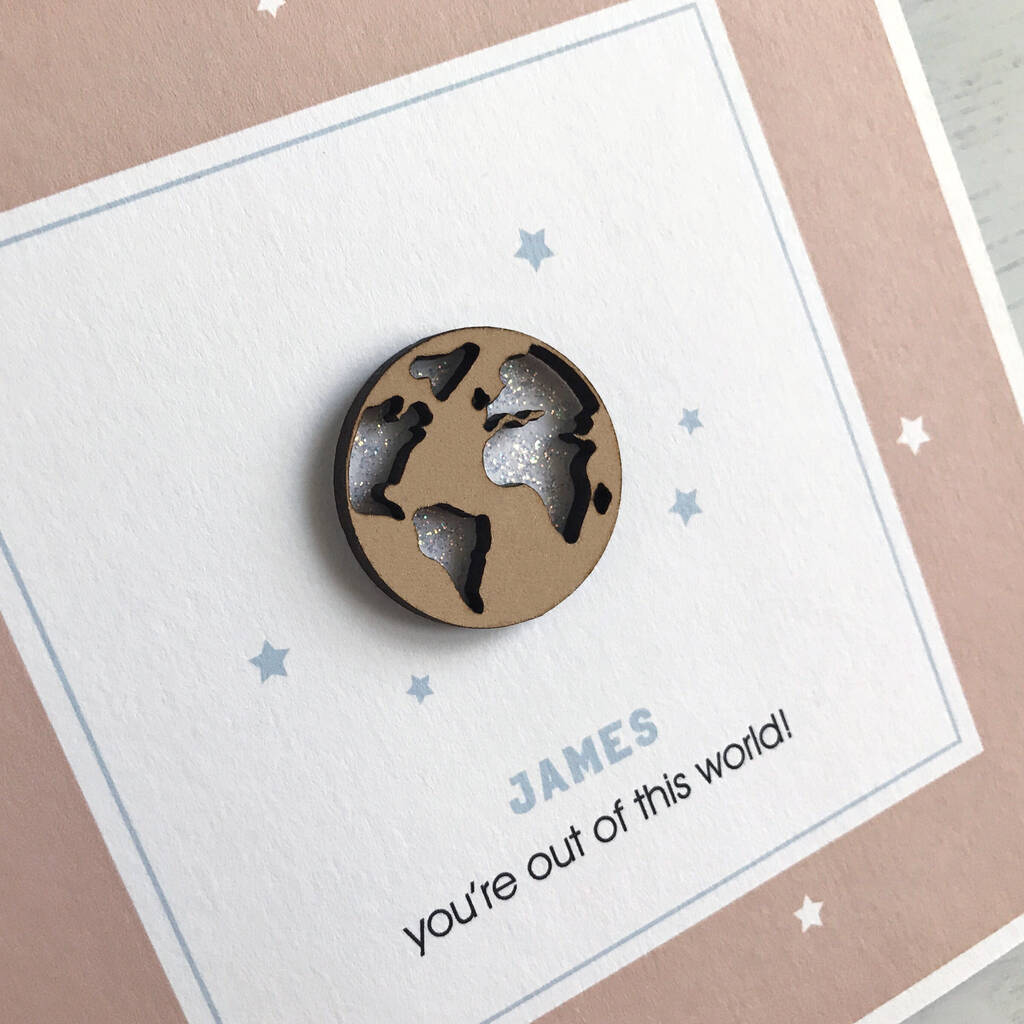Personalised Out Of This World, Friend Card