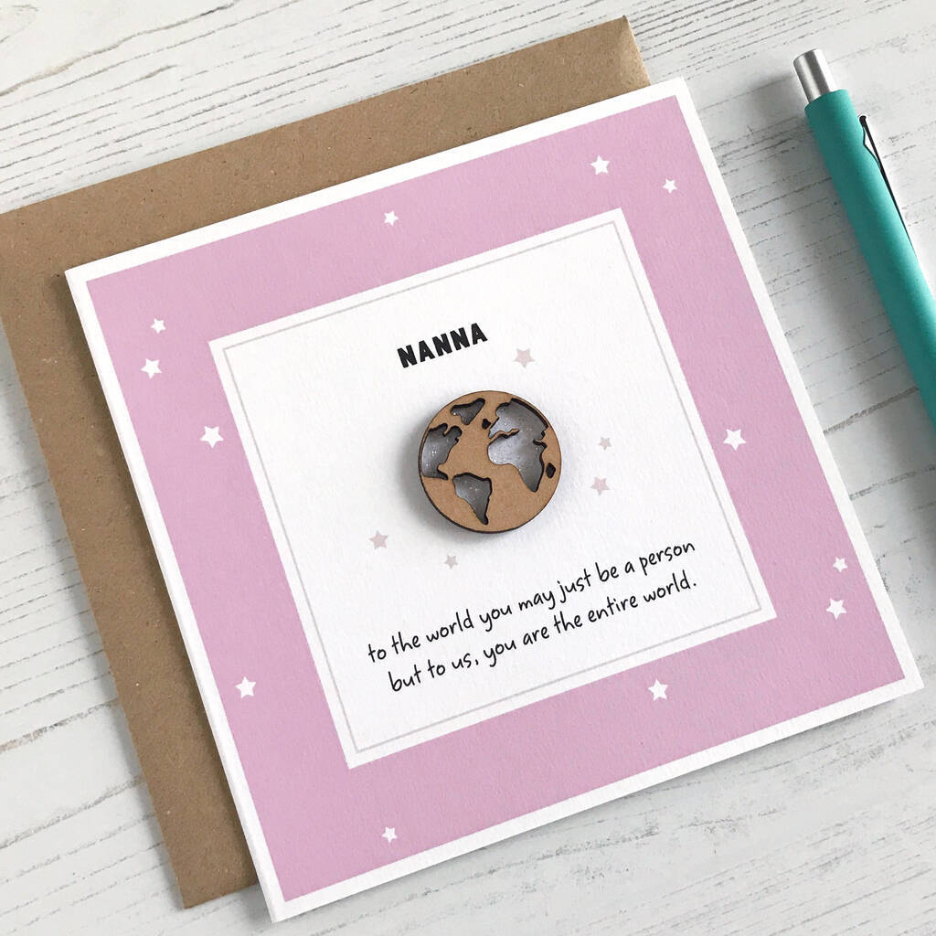 You Are The World, Mother's Day Globe Card
