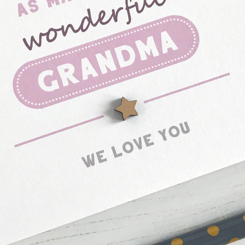 Grandma Mother's Day Typographical Card