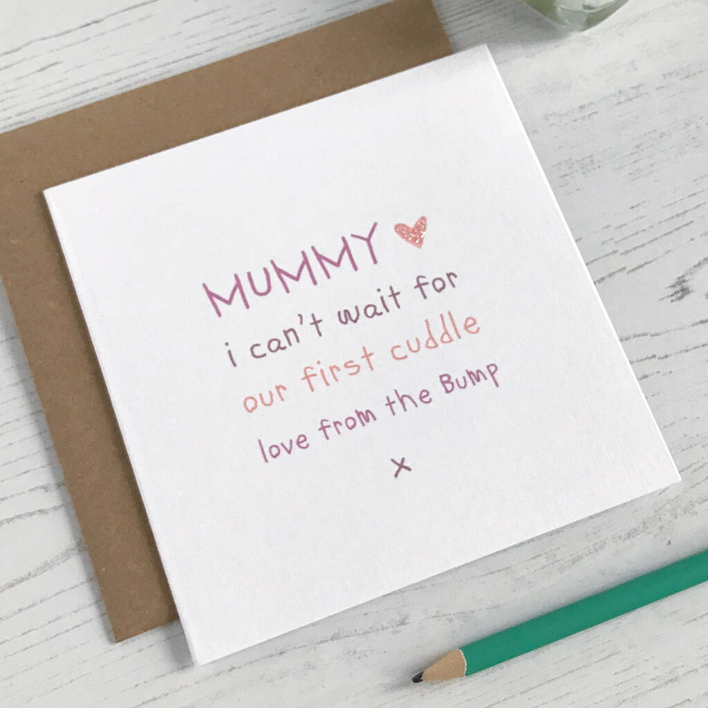 To Mummy From Bump - Cuddle Card