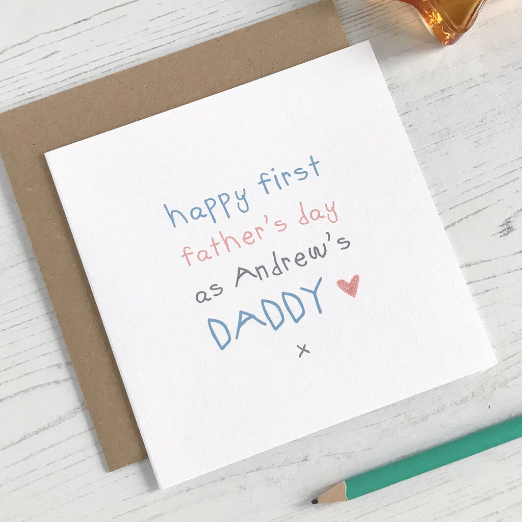 1st Father's Day Card From Baby