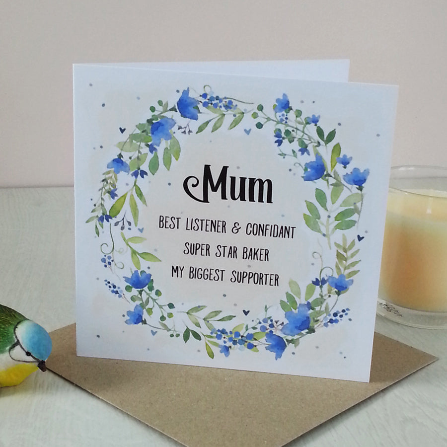 Floral Watercolour Mother's Day Card