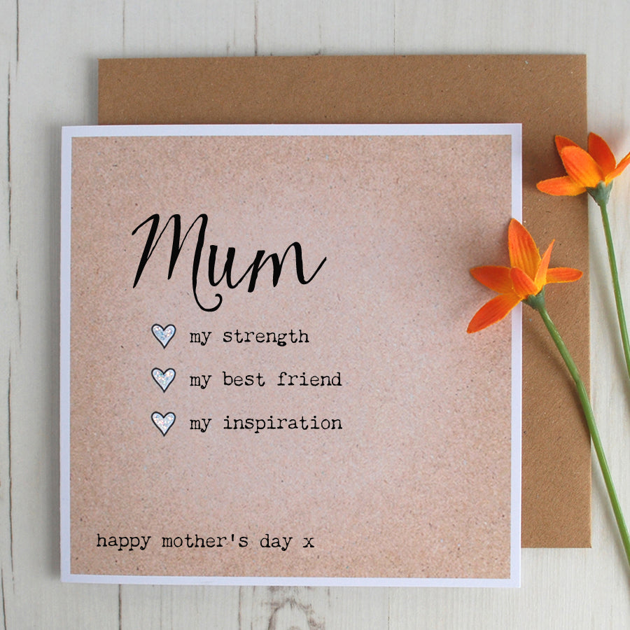 Special Qualities Mother's Day Card