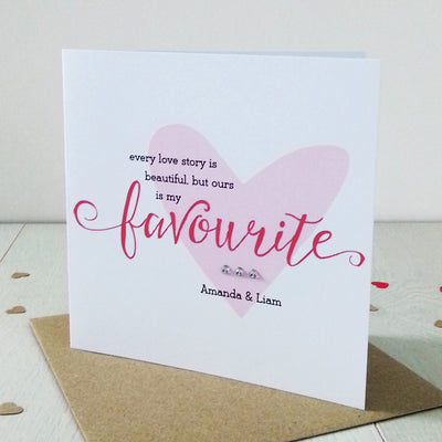 Our Love Story Personalised Card