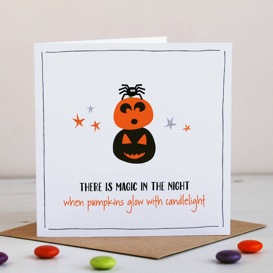 Pumpkin Halloween Card