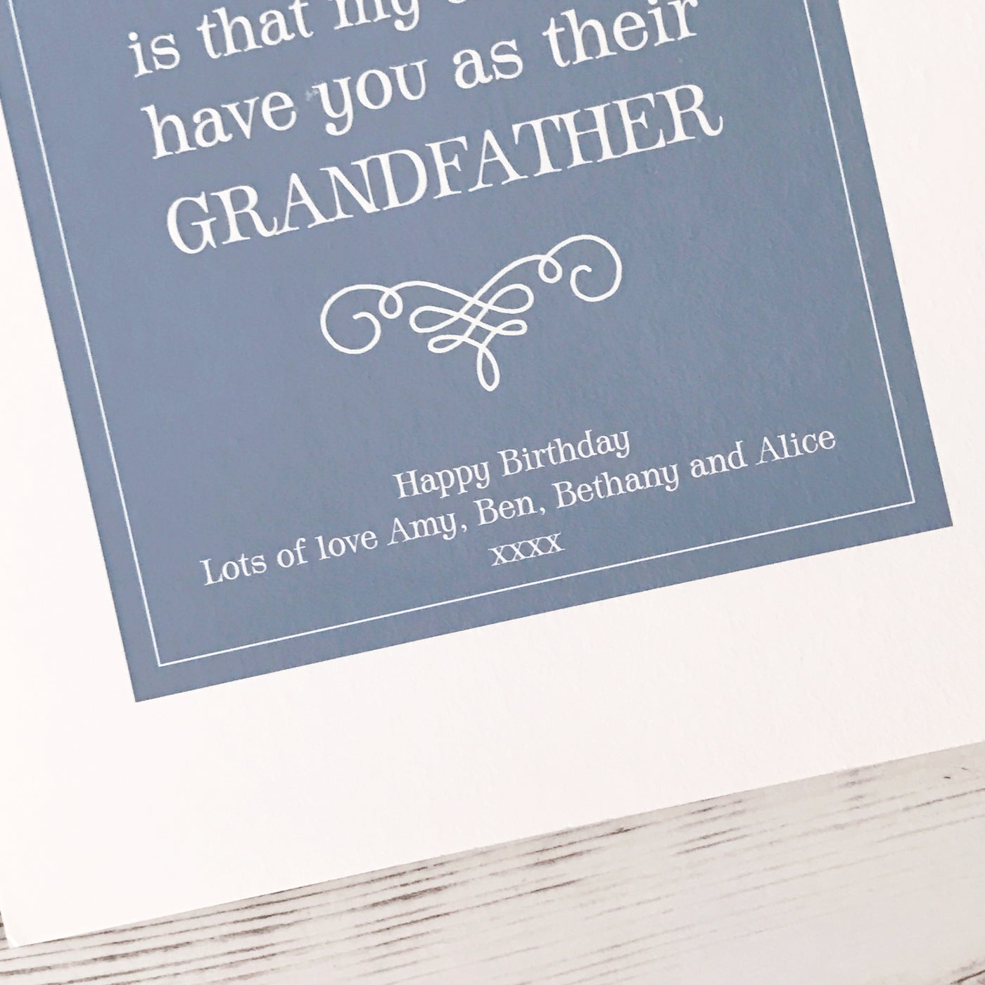 Grandfather Personalised Print