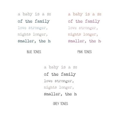 A Baby Is... New Baby Card
