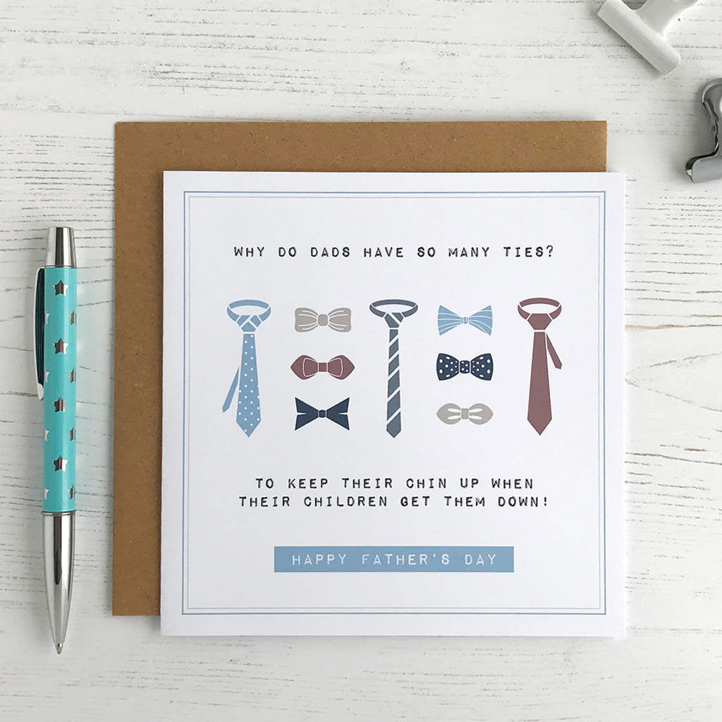 So Many Ties, Funny Father's Day Card