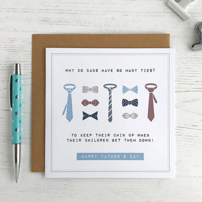 So Many Ties, Funny Father's Day Card