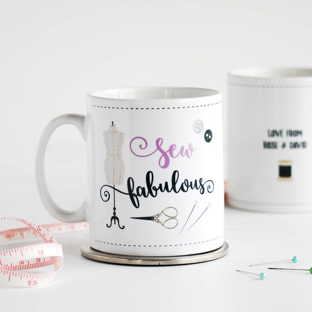 Sew Fabulous, Personalised Mug