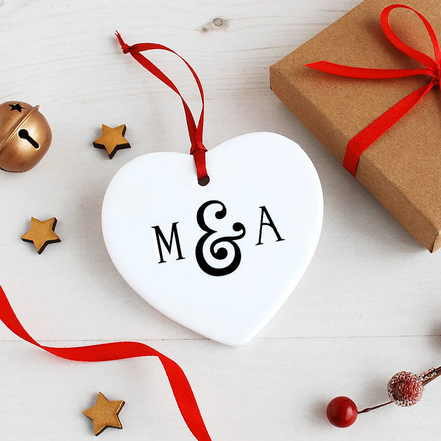 Personalised Monogrammed Heart Decoration