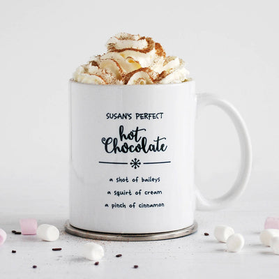 Perfect Hot Chocolate Personalised Mug