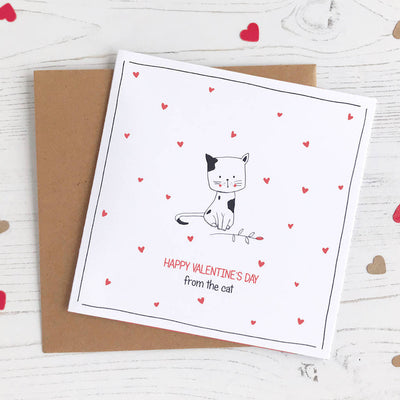 Happy Valentine's Day From The Cat, Card