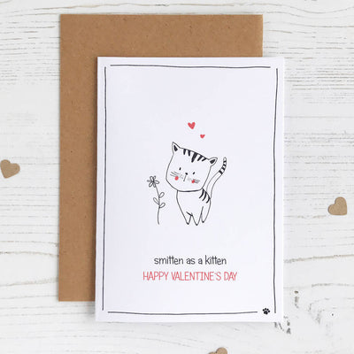Smitten Kitten Valentine's Card