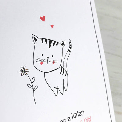 Smitten Kitten Valentine's Card