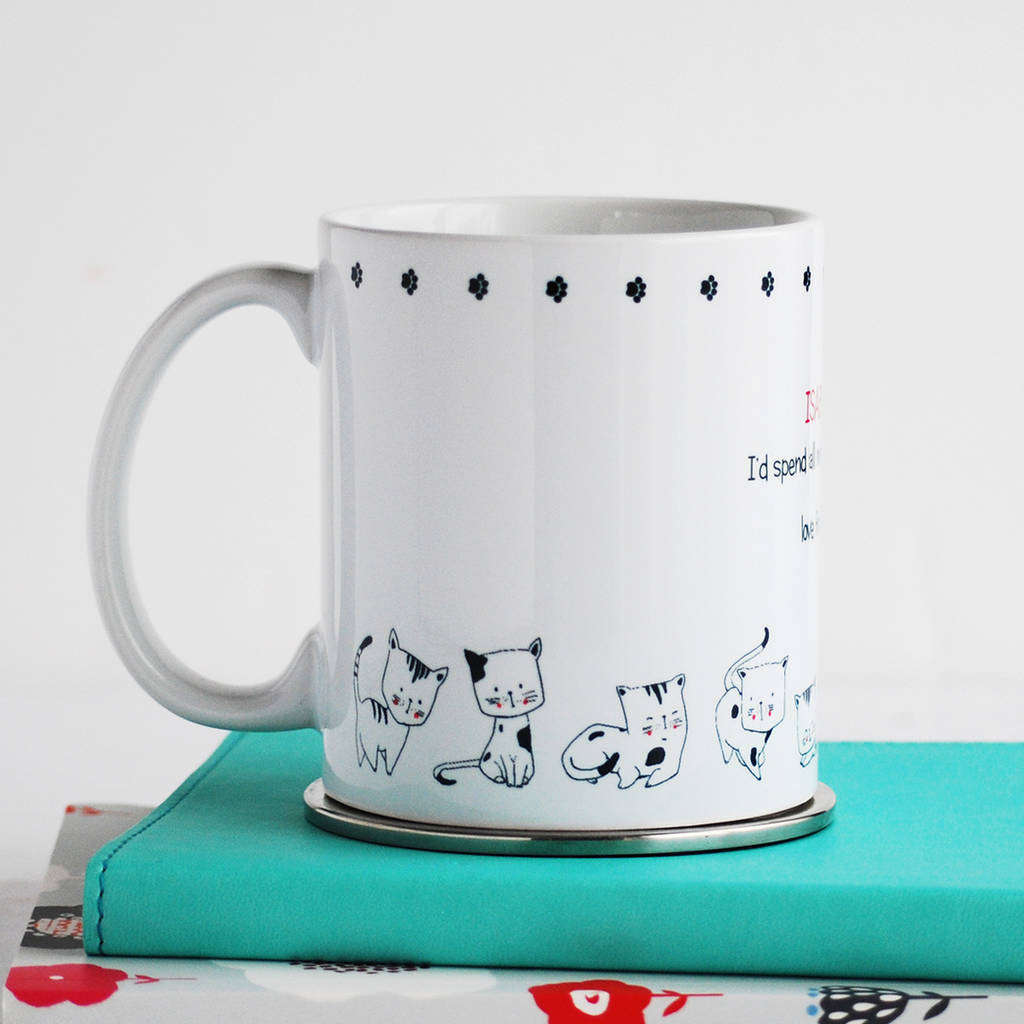 Nine Lives Personalised Cat Mug