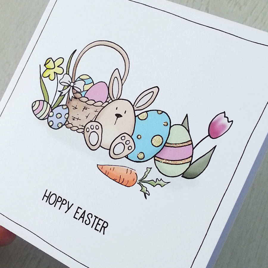 Easter Bunny, Personalised Card