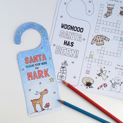 Personalised Letter To Santa, Christmas Activity Card