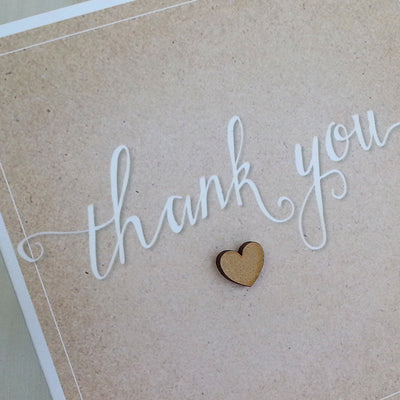 Rustic Thank You Card